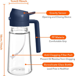 Image of Olive Oil Dispenser, 2 in 1 Oil Sprayer for Cooking