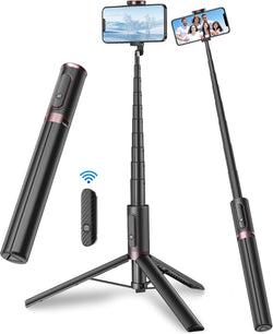 Image of Cell Phone Selfie Stick Tripod – All-in-1 Extendable Tripod with Wireless Remote