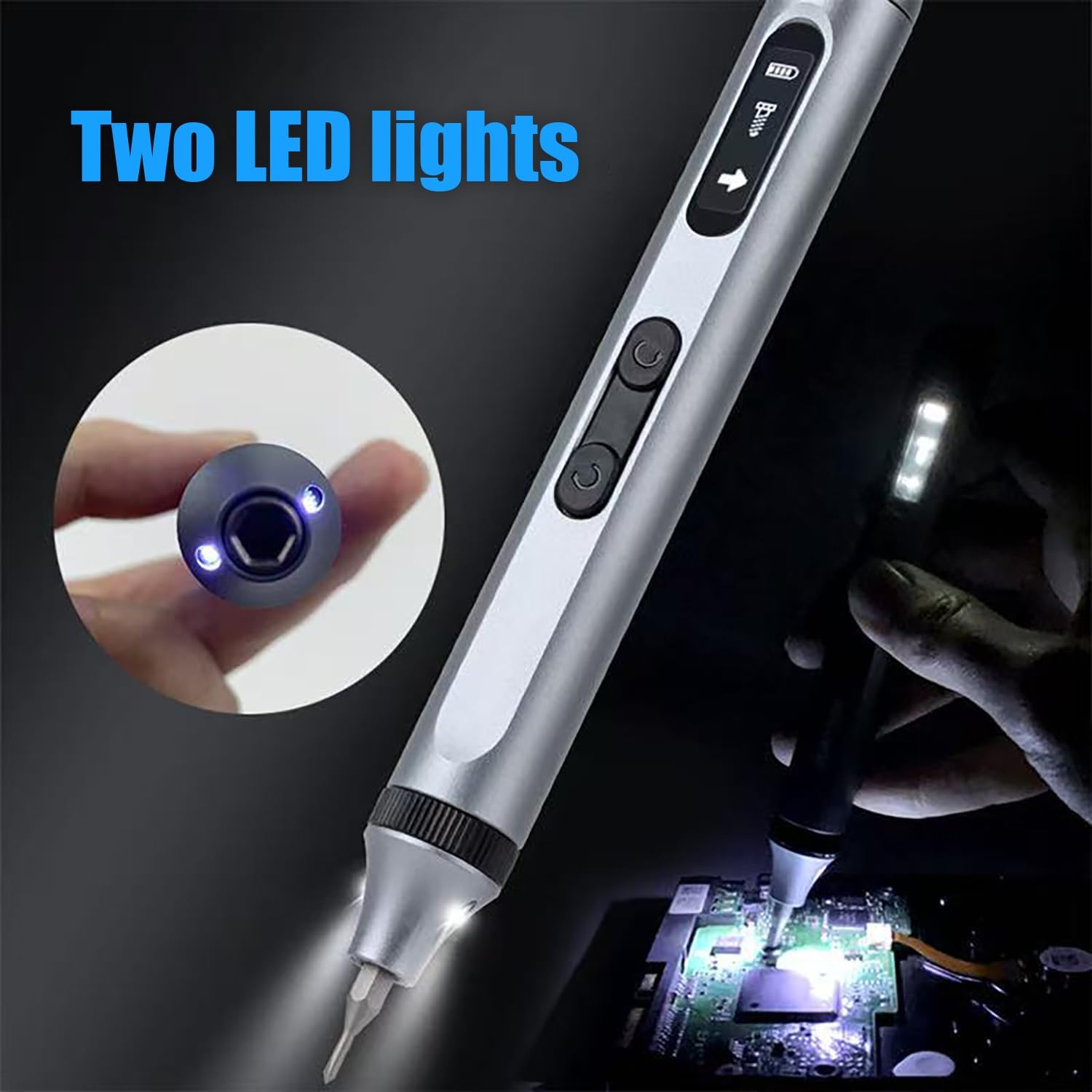 Powerful Cordless Electric Precision Screwdriver Set With LED Light , 52 in 1