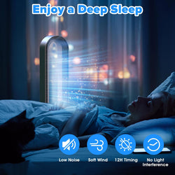 Image of Bladeless Tower Fan and Air Purifier in One – 24 Speeds, Quiet Operation, Remote & Touch Control