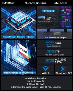 Image of Mini PC Intel N150 (Turbo 3.6GHz)
