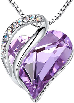 Image of Leafael Infinity Love Heart Necklace Birthstone Necklace for Women