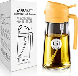 Image of Olive Oil Dispenser, 2 in 1 Oil Sprayer for Cooking