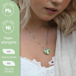 Image of Leafael Infinity Love Heart Necklace Birthstone Necklace for Women
