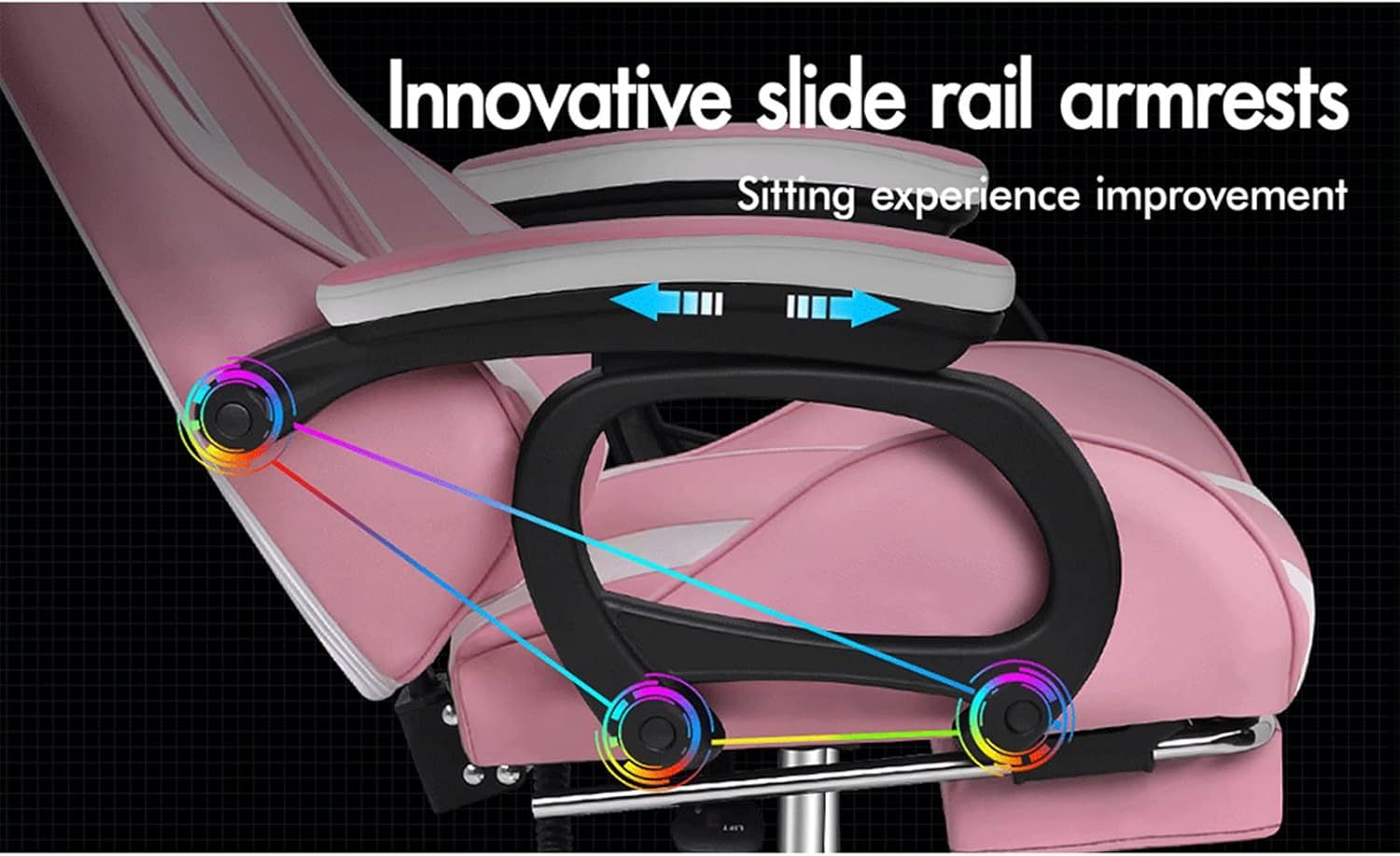 Gaming Chair with Massage, Footrest & Adjustable Recline 🎮💺