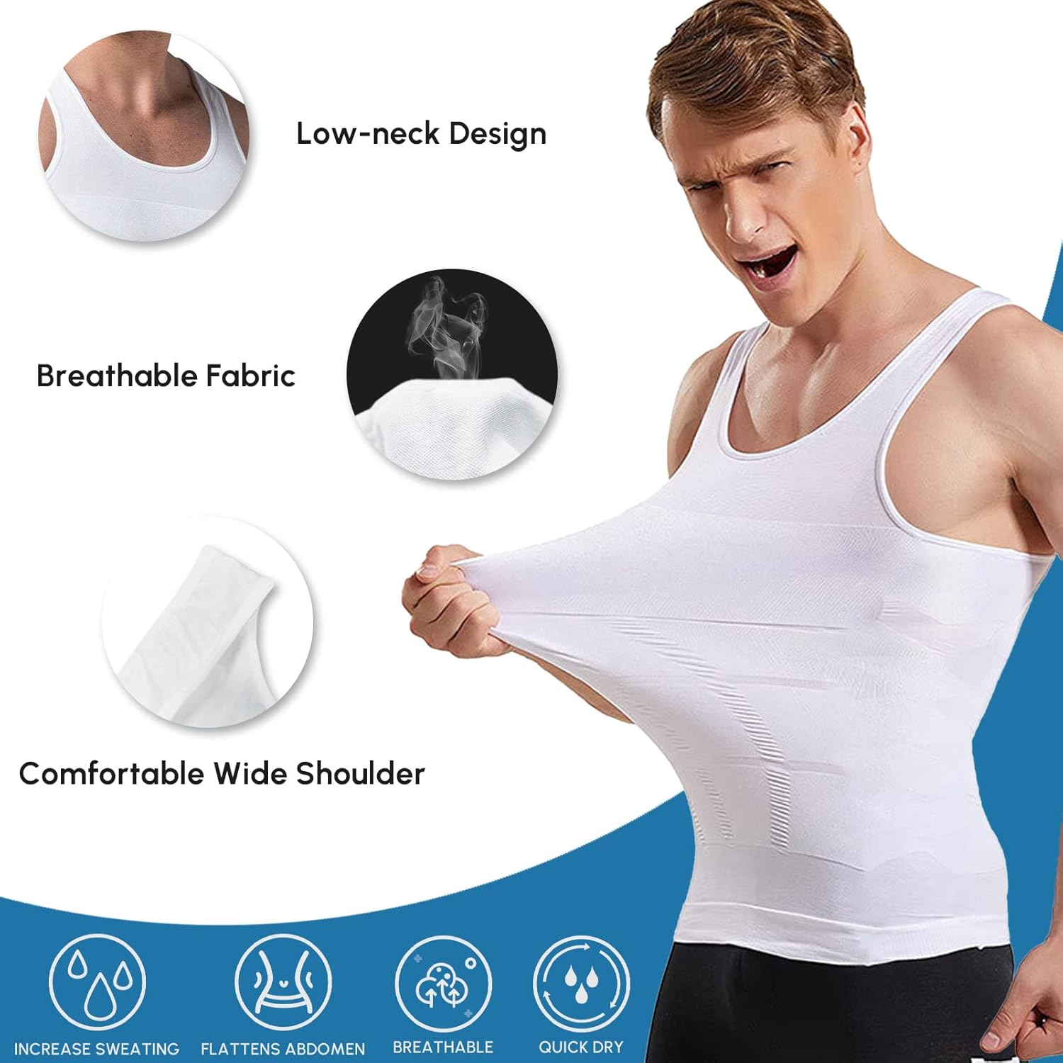 Men's Shaper Slimming Undershirts T-Shirt