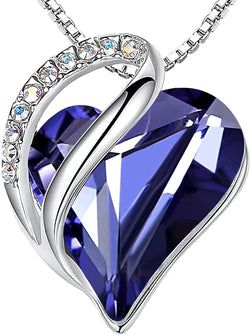 Image of Leafael Infinity Love Heart Necklace Birthstone Necklace for Women