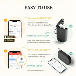 Image of Upgraded Bluetooth Label Maker – Portable, Smart Label Printing, High-Quality, Wireless Thermal Printer