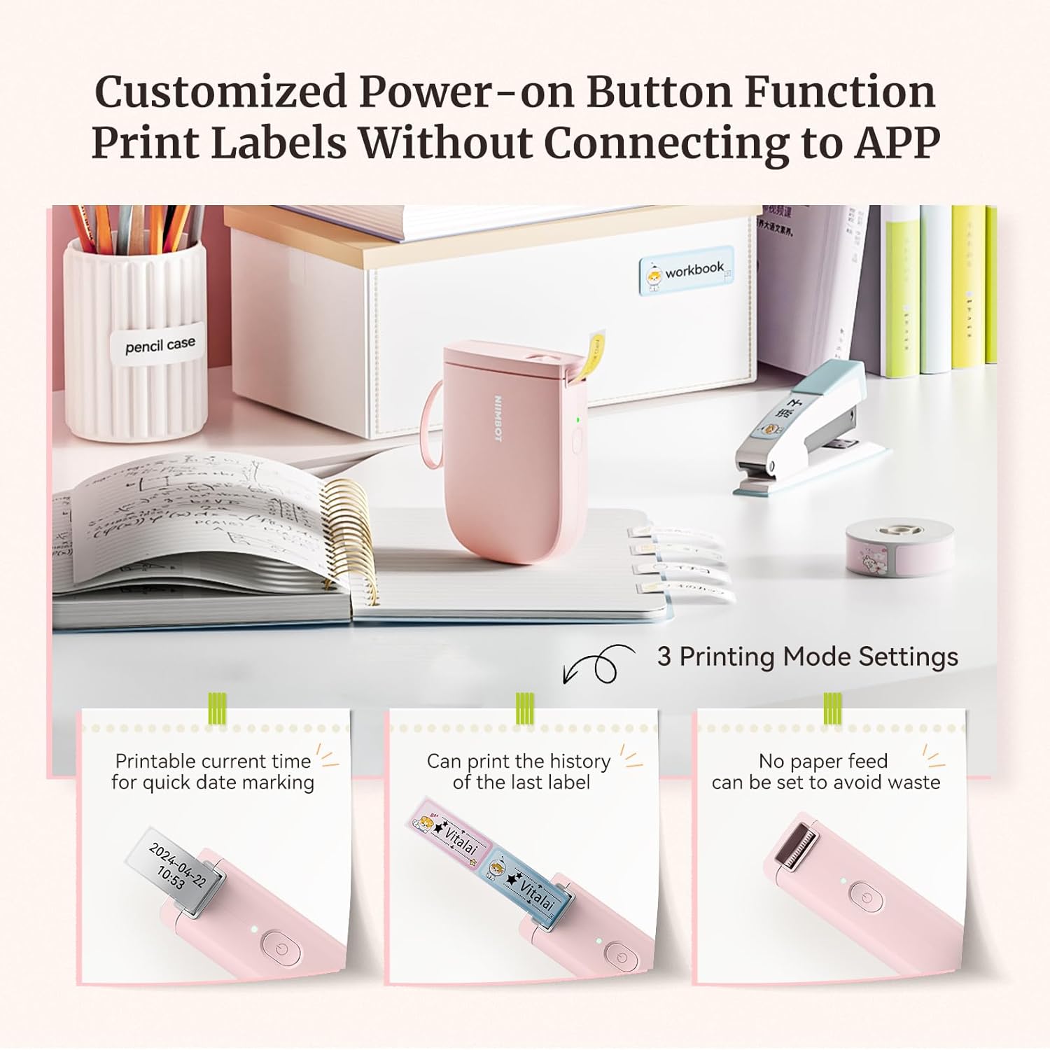 Upgraded Bluetooth Label Maker – Portable, Smart Label Printing, High-Quality, Wireless Thermal Printer
