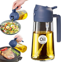 Image of Olive Oil Dispenser, 2 in 1 Oil Sprayer for Cooking