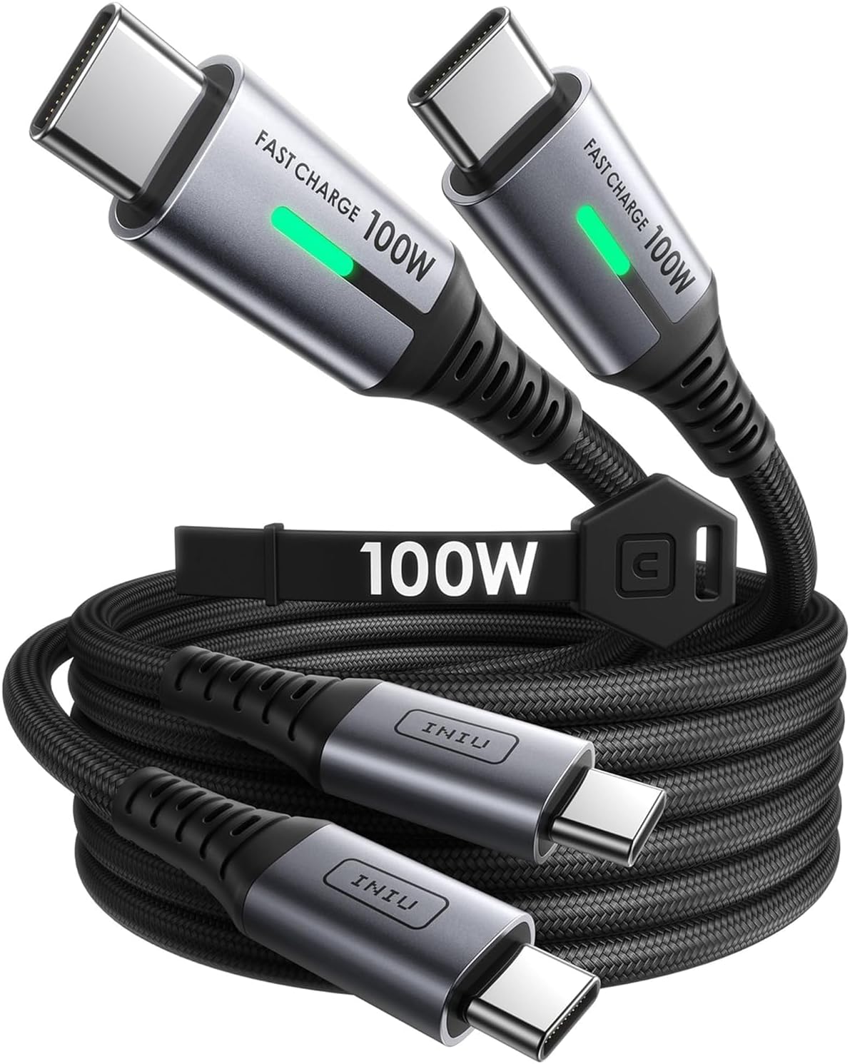 charging 2 Pack 100W USB-C to USB-C Cable (2M)