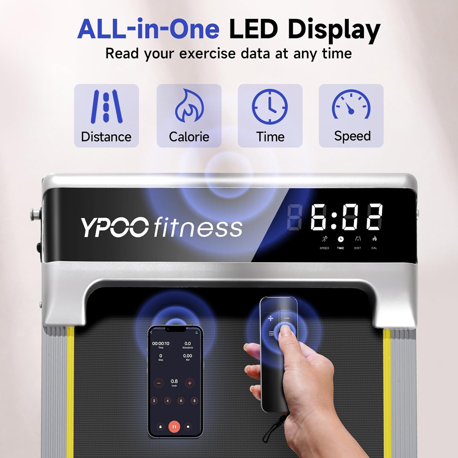 Walking Pad with Incline up to 6%