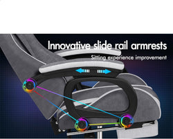 Image of Gaming Chair with Massage, Footrest & Adjustable Recline 🎮💺