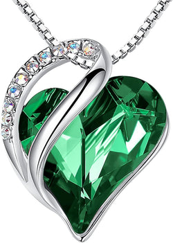 Image of Leafael Infinity Love Heart Necklace Birthstone Necklace for Women