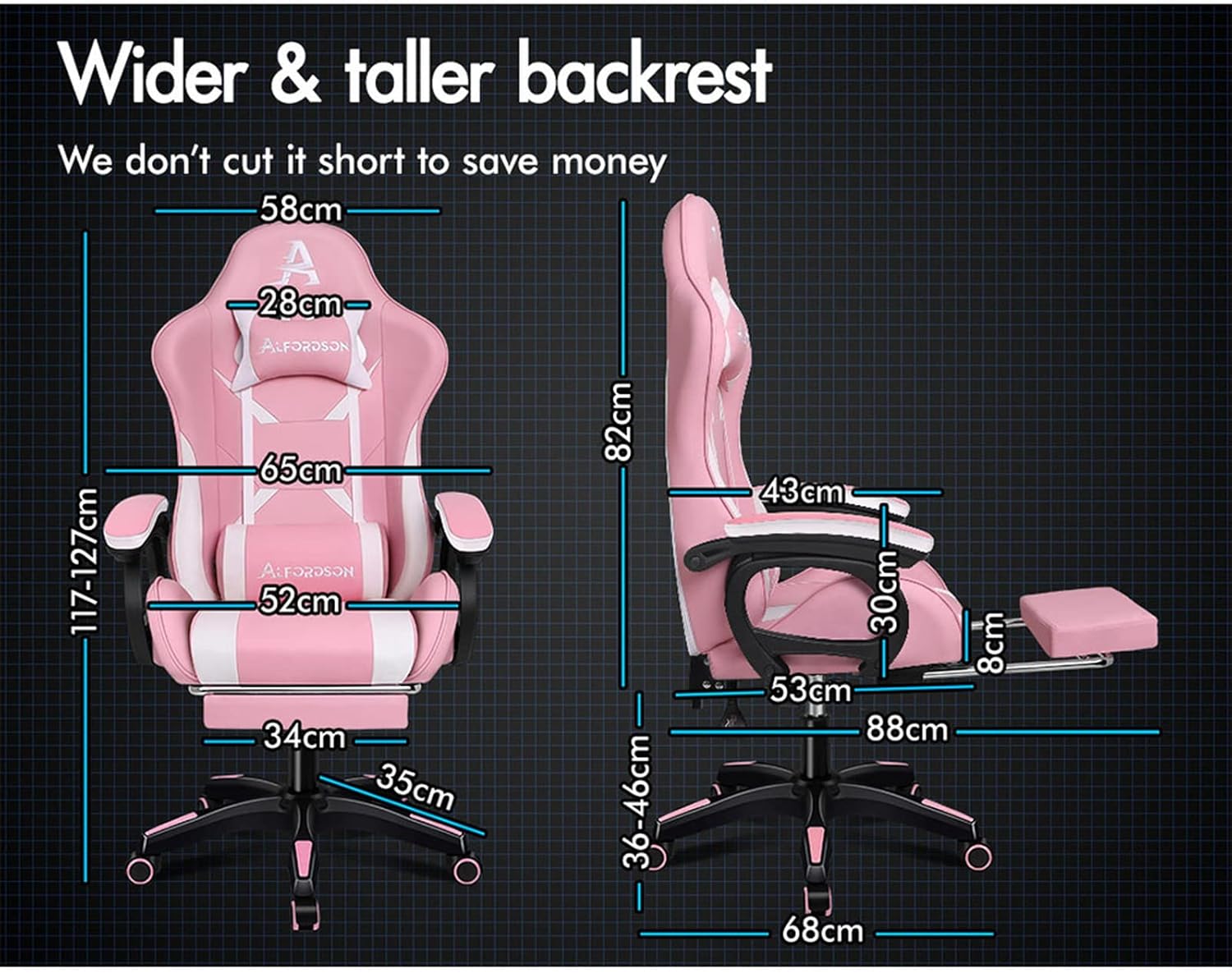 Gaming Chair with Massage, Footrest & Adjustable Recline 🎮💺