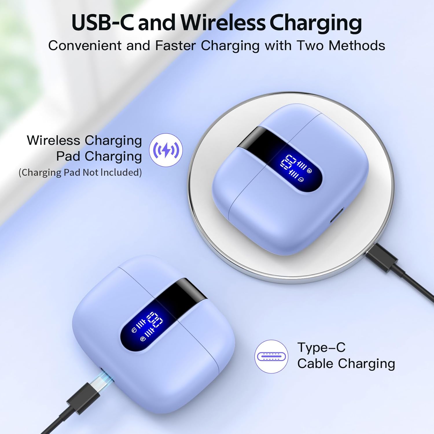 Wireless Bluetooth 5.3 Earbuds – 48H Playtime