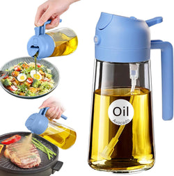 Image of Olive Oil Dispenser, 2 in 1 Oil Sprayer for Cooking