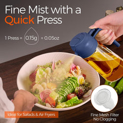 Image of Olive Oil Dispenser, 2 in 1 Oil Sprayer for Cooking