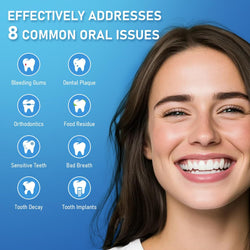 Image of Vimmk Cordless Water Flosser – Portable Oral Irrigator for Teeth & Gums, 5 Modes, 8 Tips, 300ml, IPX7 Waterproof (Black)