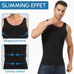 Image of Men's Shaper Slimming Undershirts T-Shirt