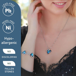 Image of Leafael Infinity Love Heart Necklace Birthstone Necklace for Women