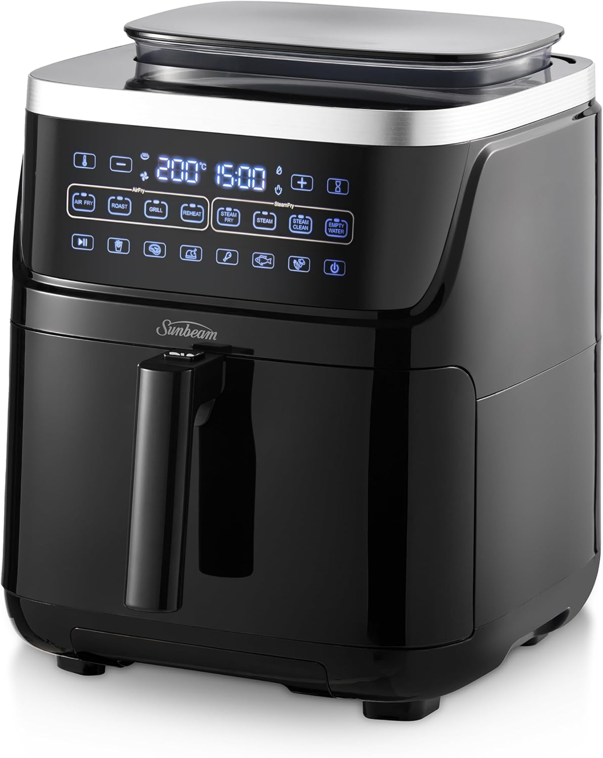 Multi Zone Air Fryer Oven | Convertible Dual 5.5L to Single 11.4L Zone, 9 Accessories, Multiple Presets and Functions, Black