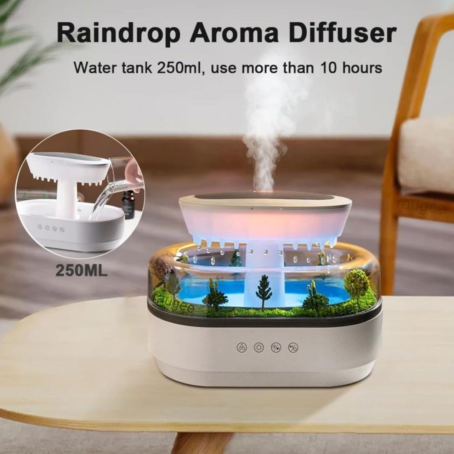 Rain Sound Aromatherapy Diffuser 🌧️✨