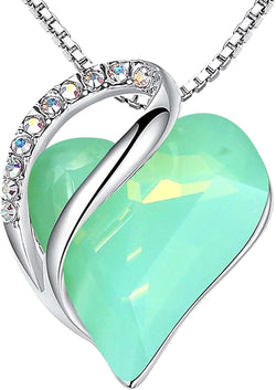 Image of Leafael Infinity Love Heart Necklace Birthstone Necklace for Women