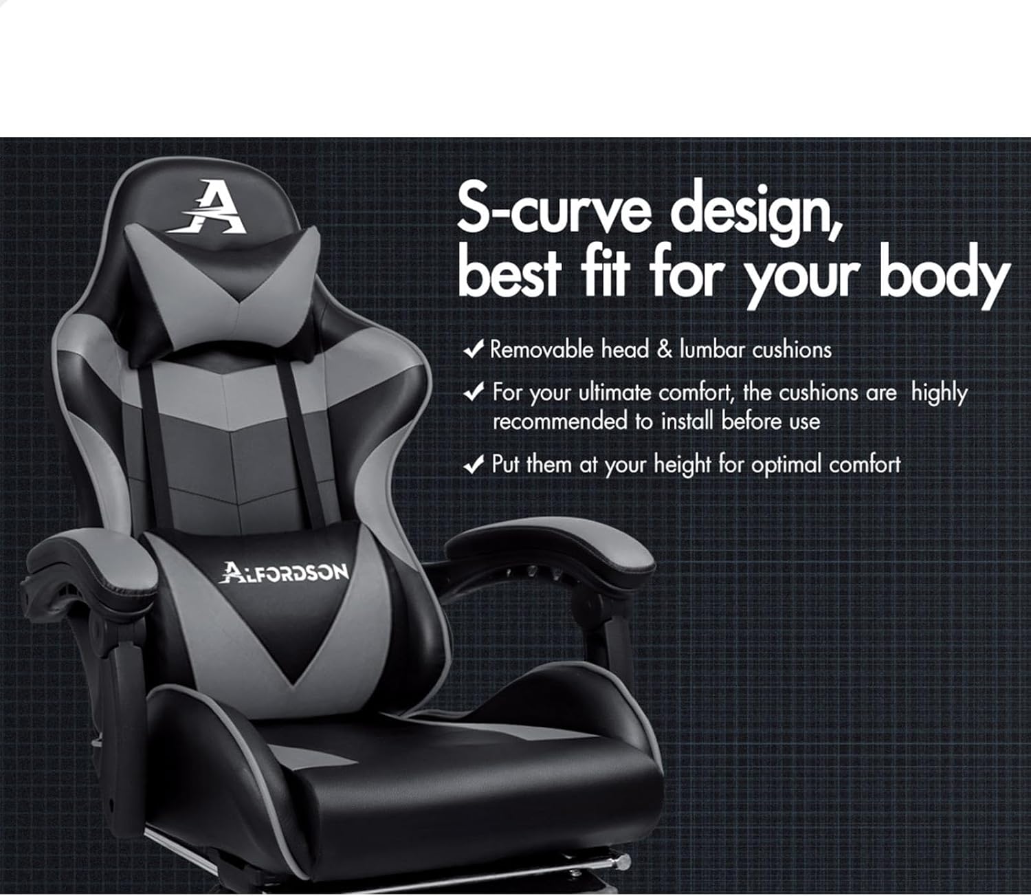 Gaming Chair with Massage, Footrest & Adjustable Recline 🎮💺