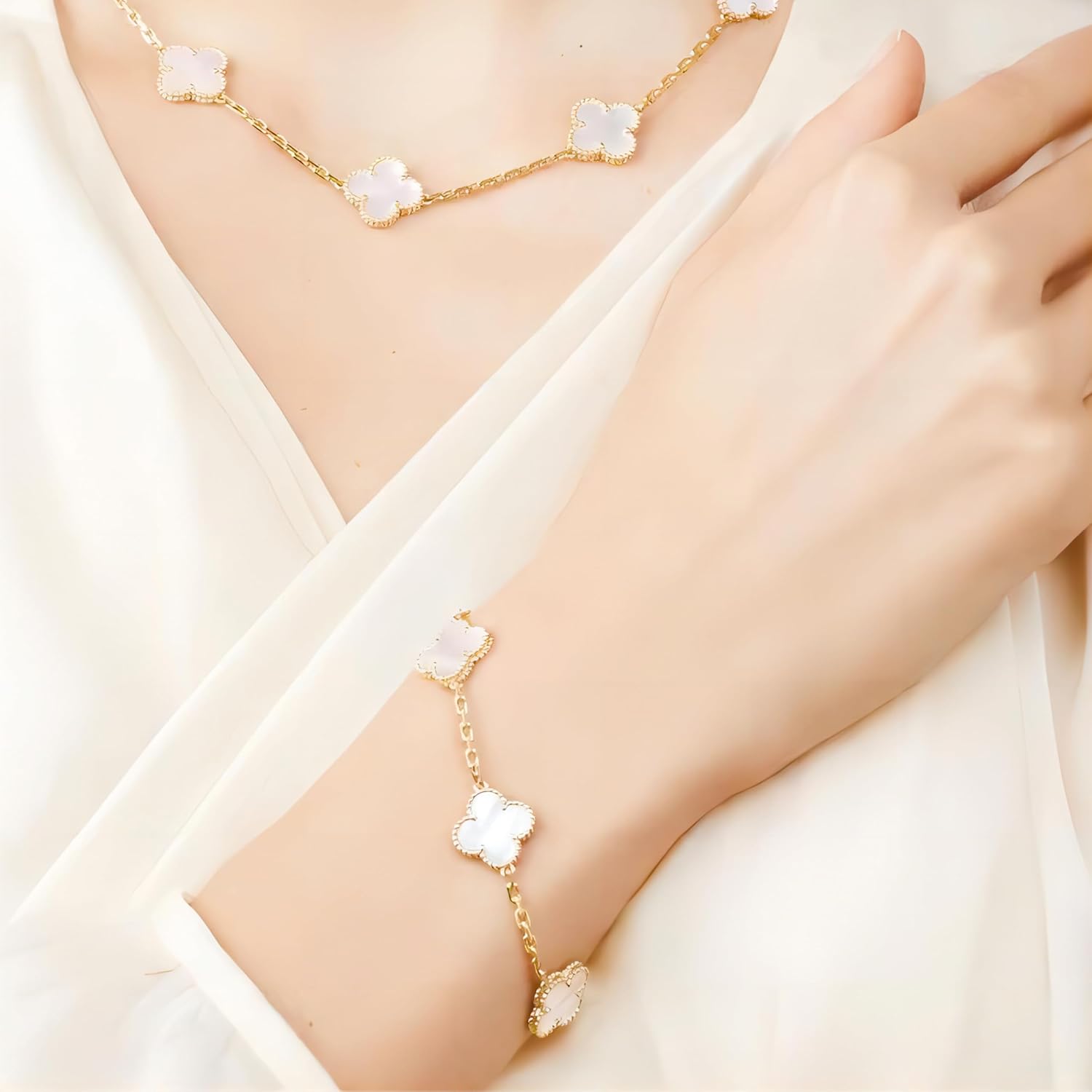 Four Leaf Clover Bracelet for Women & Girls