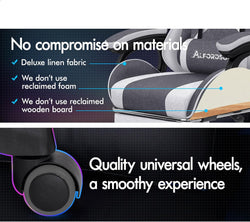 Image of Gaming Chair with Massage, Footrest & Adjustable Recline 🎮💺