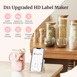 Image of Upgraded Bluetooth Label Maker – Portable, Smart Label Printing, High-Quality, Wireless Thermal Printer