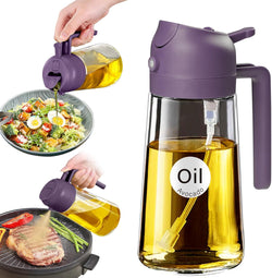 Image of Olive Oil Dispenser, 2 in 1 Oil Sprayer for Cooking