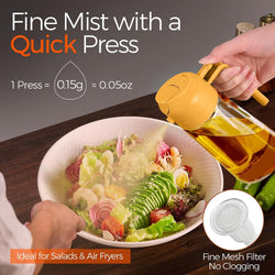 Image of Olive Oil Dispenser, 2 in 1 Oil Sprayer for Cooking