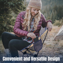 Image of Folding Camping Chair – 7075 Aluminium Frame, Ripstop Fabric, Quick Setup, 136kg Support
