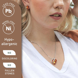 Image of Leafael Infinity Love Heart Necklace Birthstone Necklace for Women