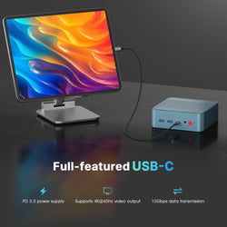 Image of E4 Mini PC – AMD Ryzen 5 3550H | 16GB RAM, 1TB NVMe SSD | Triple Display Support