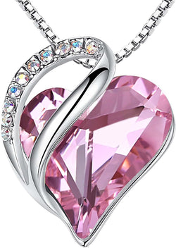 Image of Leafael Infinity Love Heart Necklace Birthstone Necklace for Women