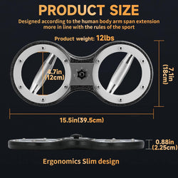 Image of Adjustable Forearm Exerciser - Rotational Grip Strength Trainer