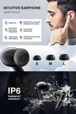 Image of Wireless Bluetooth 5.3 Earbuds – 48H Playtime