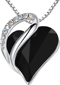 Image of Leafael Infinity Love Heart Necklace Birthstone Necklace for Women