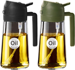 Image of Olive Oil Dispenser, 2 in 1 Oil Sprayer for Cooking