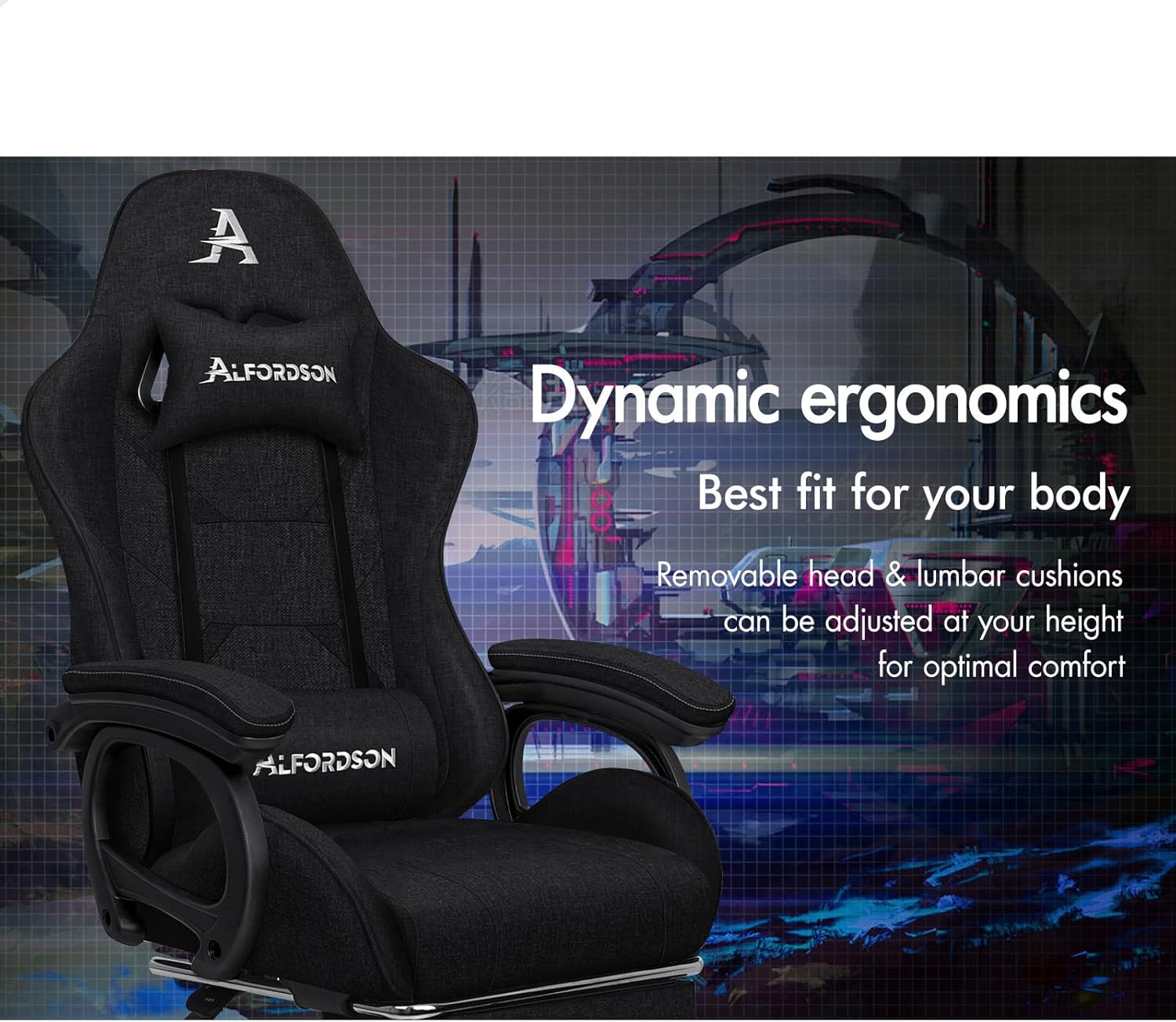 Gaming Chair with Massage, Footrest & Adjustable Recline 🎮💺