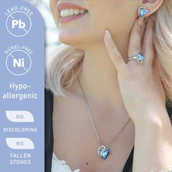 Image of Leafael Infinity Love Heart Necklace Birthstone Necklace for Women