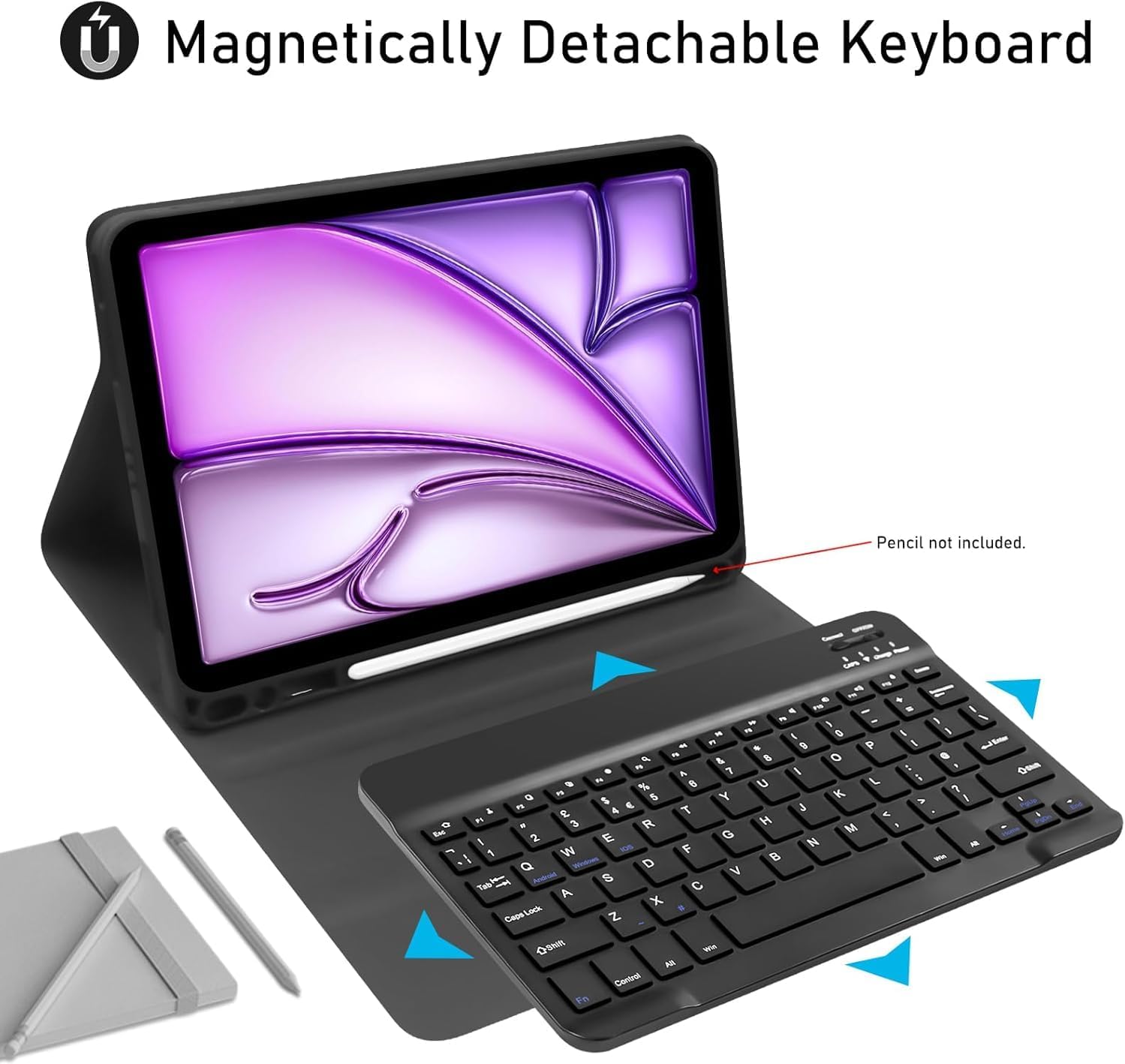 iPad Case Keyboard with Mouse – Compatible with 10.2