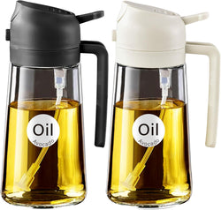 Image of Olive Oil Dispenser, 2 in 1 Oil Sprayer for Cooking