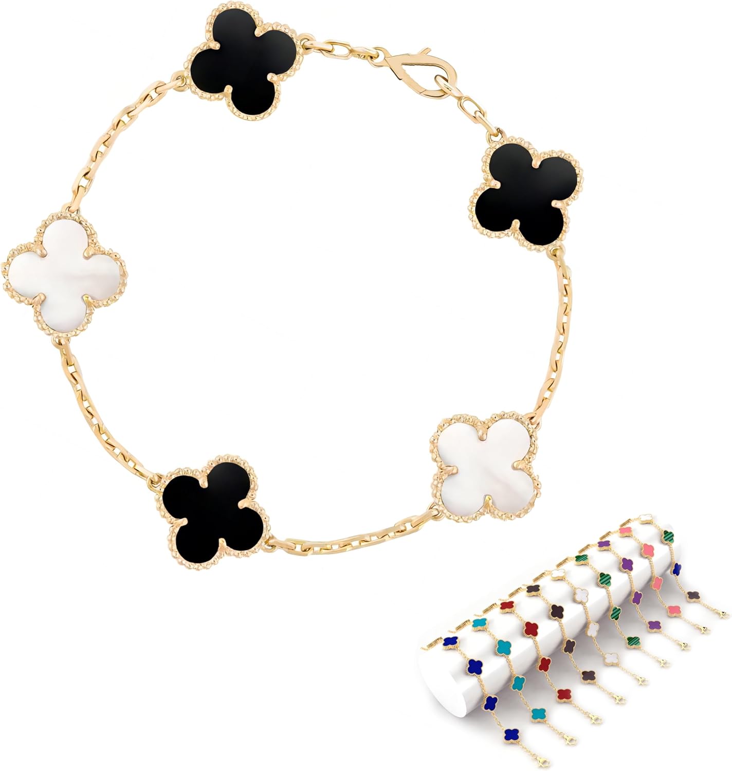 Four Leaf Clover Bracelet for Women & Girls