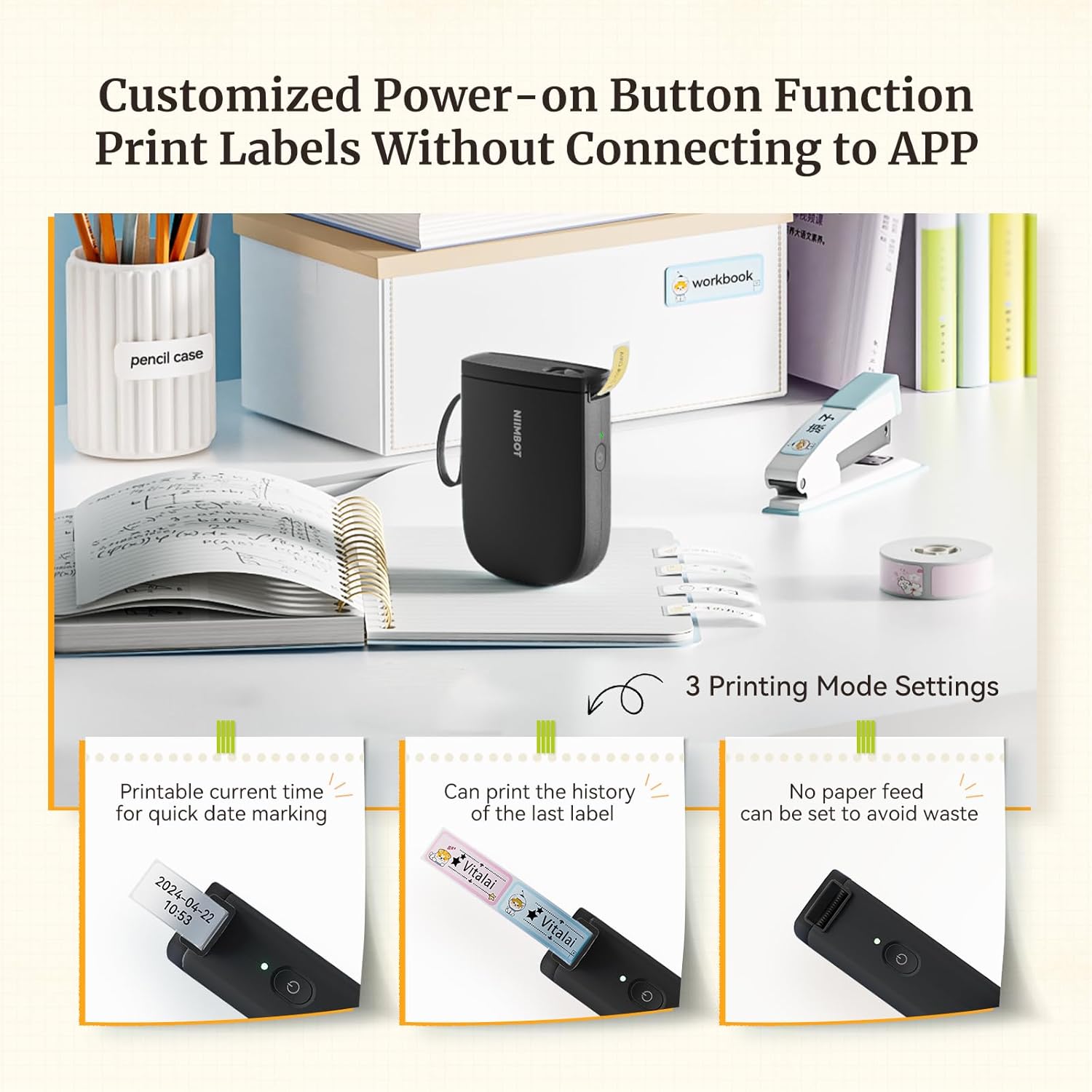 Upgraded Bluetooth Label Maker – Portable, Smart Label Printing, High-Quality, Wireless Thermal Printer