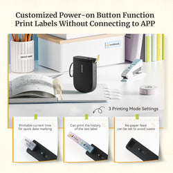 Image of Upgraded Bluetooth Label Maker – Portable, Smart Label Printing, High-Quality, Wireless Thermal Printer