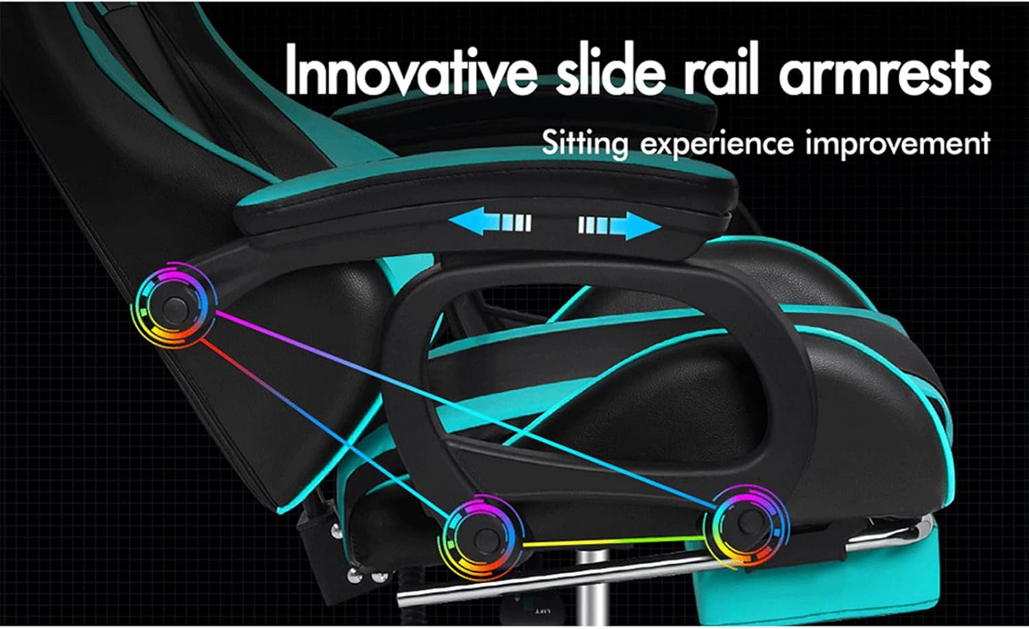 Gaming Chair with Massage, Footrest & Adjustable Recline 🎮💺